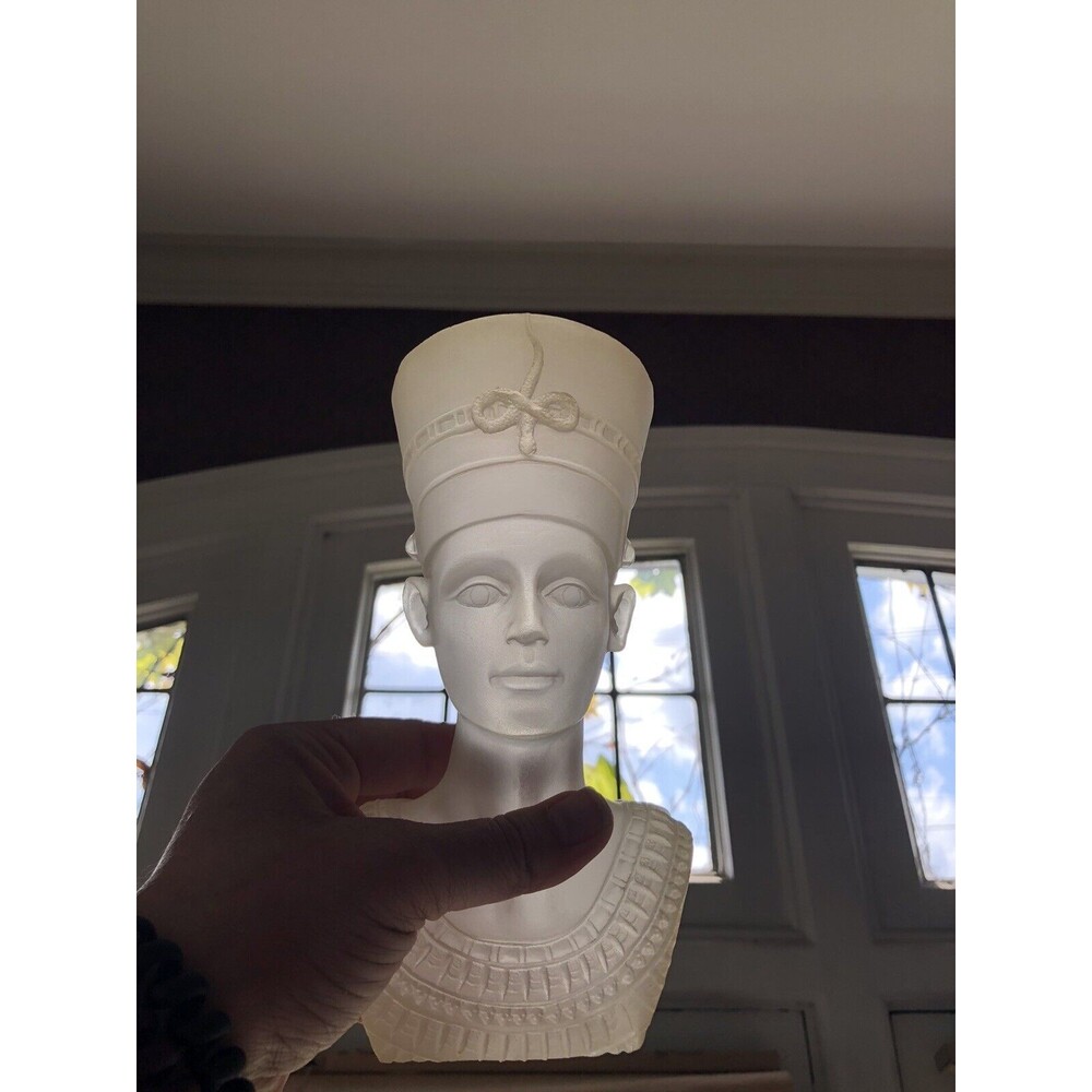 Queen Nefertiti Acrylic Resin Bust Egyptian Sculpture Replica Egyptian Art Decor - Picture 3 of 16